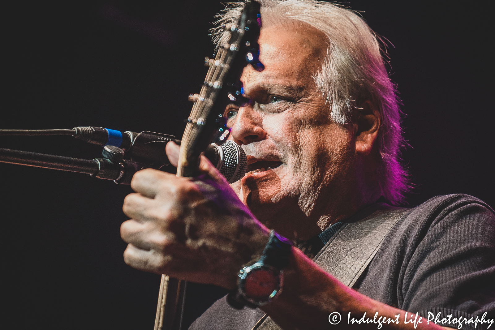 The Ozark Mountain Daredevils founder, frontman and guitarist John Dill live in concert at Ameristar Casino's Star Pavilion in Kansas City, MO on August 21, 2021.