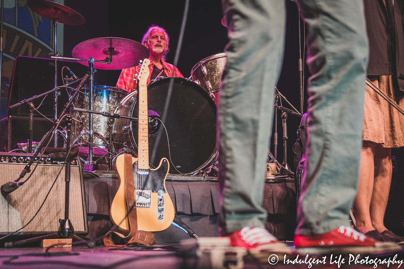 The Ozark Mountain Daredevils drummer Ron Gremp performing live at Ameristar Casino's Star Pavilion in Kansas City, MO on August 21, 2021.