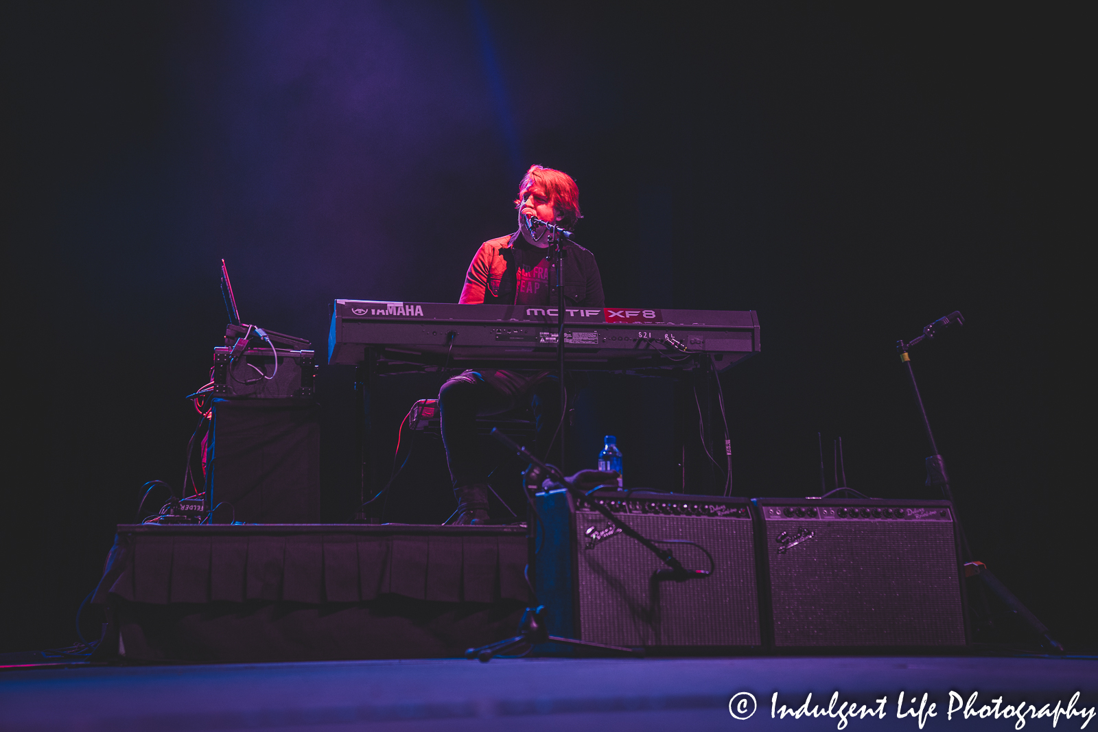 Keyboard player Rob Arthur of the Don Felder band playing live at Ameristar Casino Hotel Kansas City on September 25, 2021.