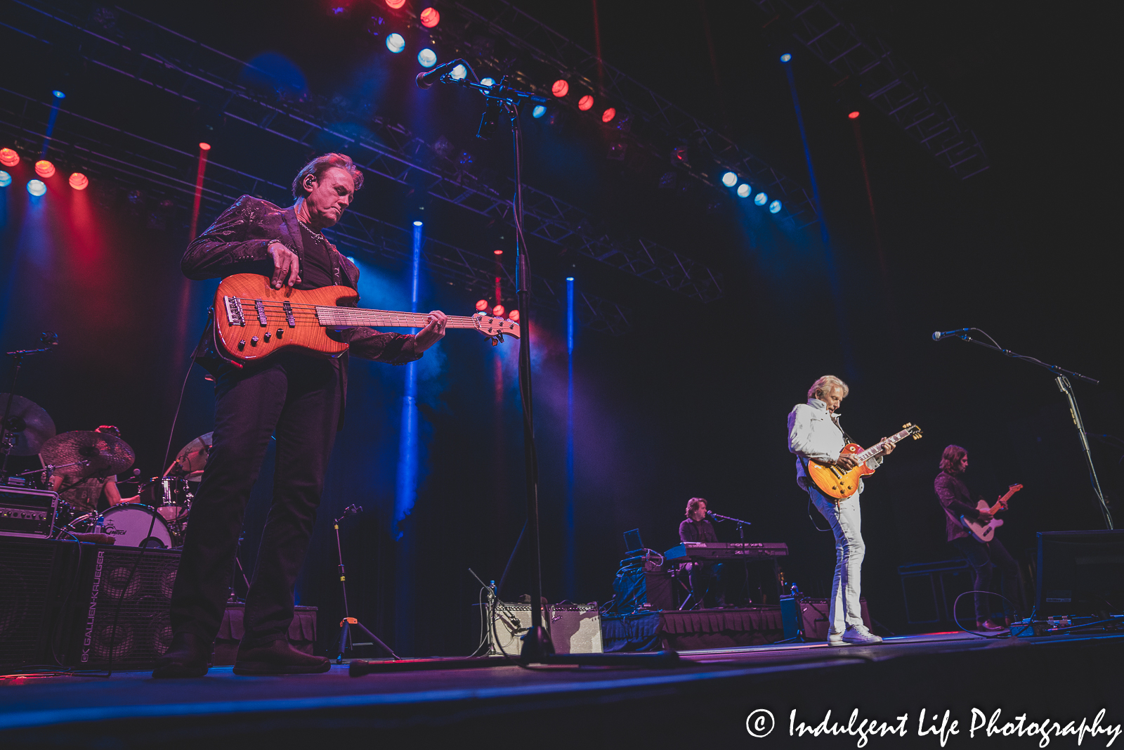 Don Felder and band members live on stage together at Ameristar Casino's Star Pavilion in Kansas City, MO on September 25, 2021.