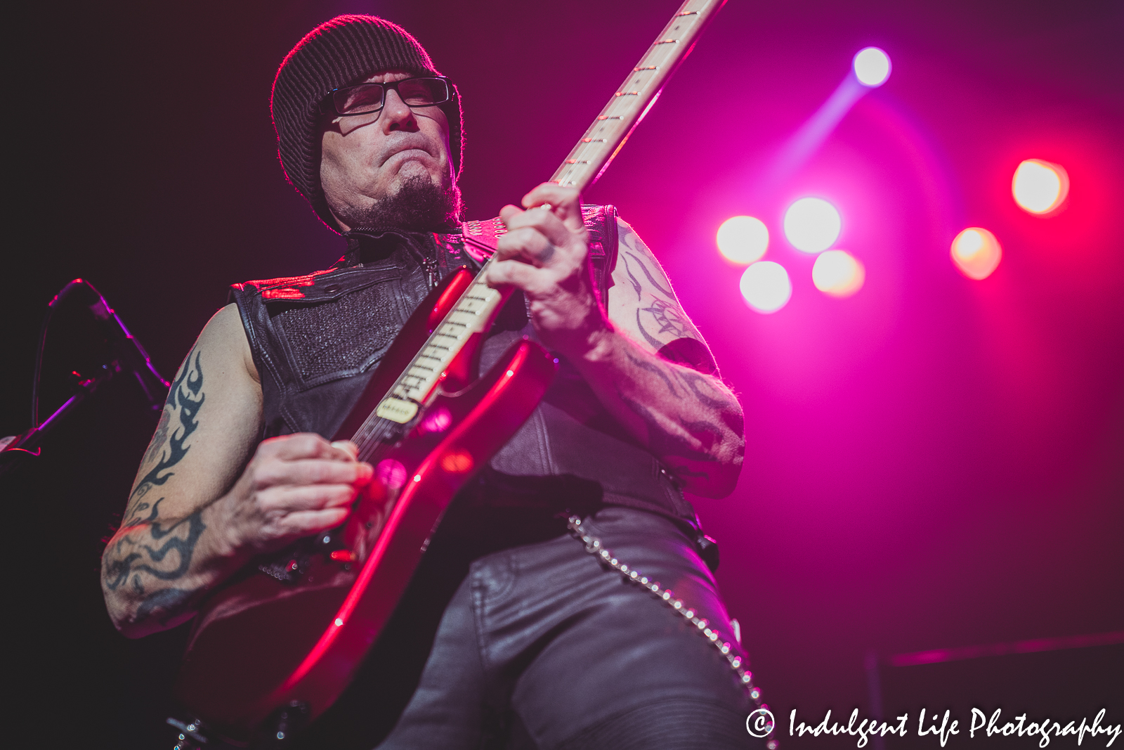 Guitarist Mike Stone of Queensryche performing live at Star Pavilion inside of Ameristar Casino in Kansas City, MO on November 12, 2021.