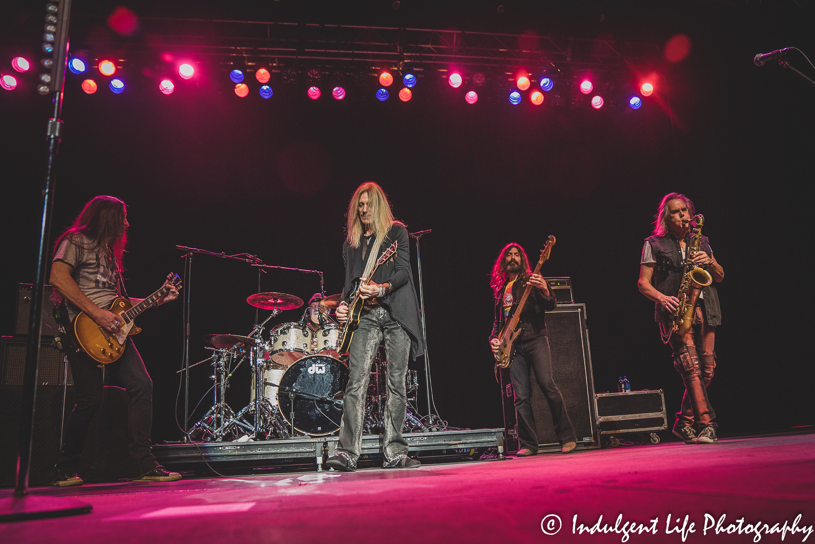 Canadian rock band The Guess Who performing live in concert at Ameristar Casino's Star Pavilion in Kansas City, MO on November 20, 2021.