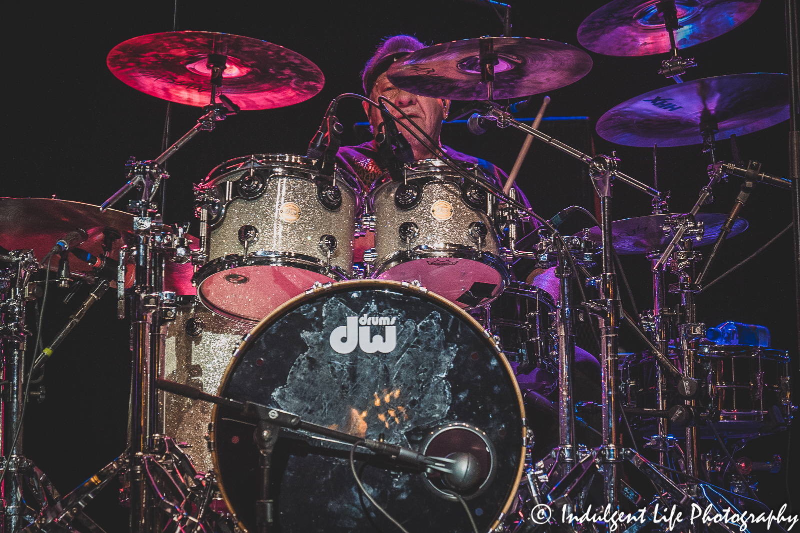 Founding member and drummer Garry Peterson of The Guess Who live in concert at Ameristar Casino's Star Pavilion in Kansas City, MO on November 20, 2021.