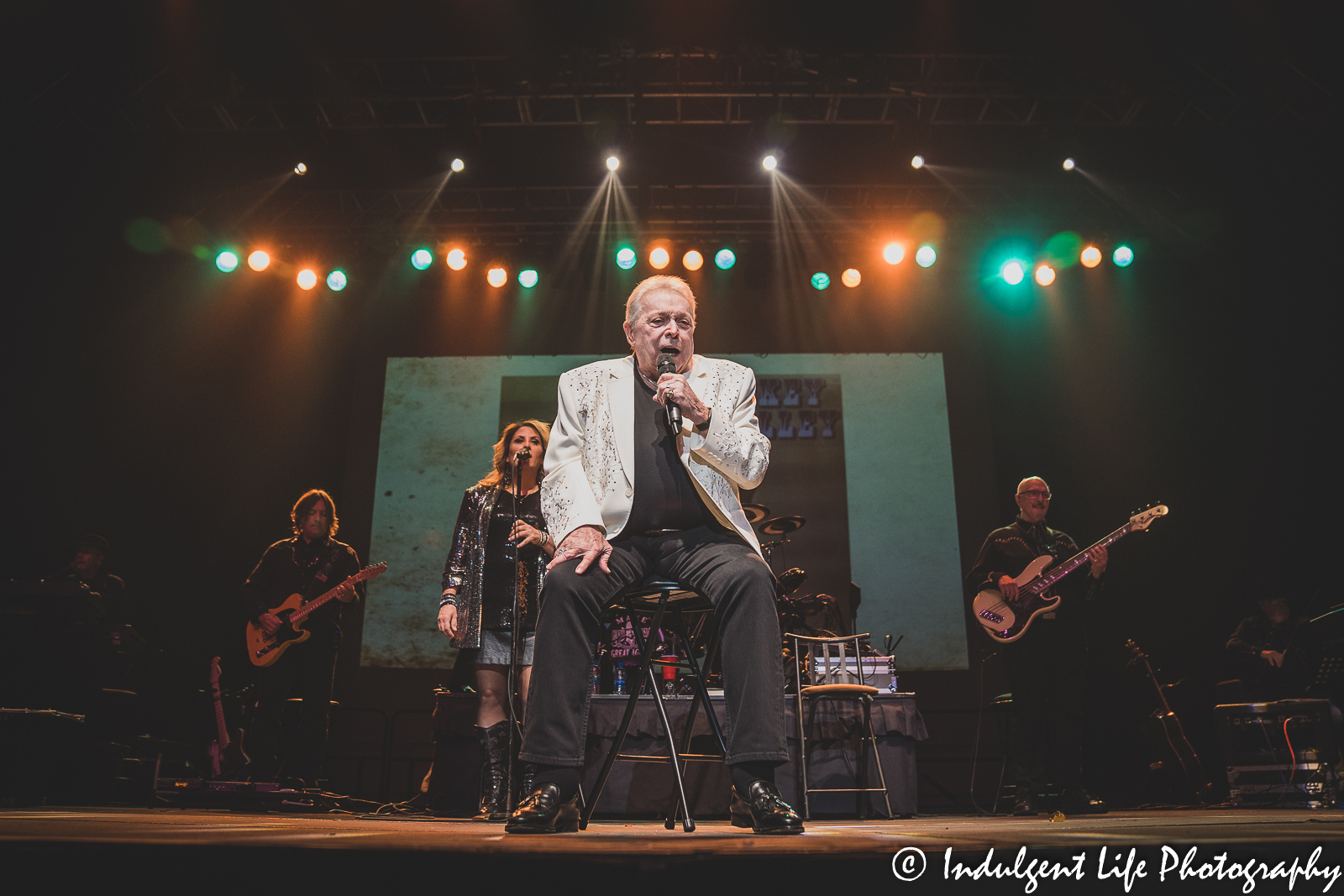 "Urban Cowboy" reunion show featuring Mickey Gilley live at Star Pavilion inside of Ameristar Casino in Kansas City, MO on November 13, 2021.