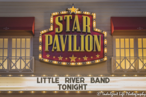 Star Pavilion marquee at Ameristar Casino in Kansas City, MO featuring Little River Band live in concert on January 15, 2022.