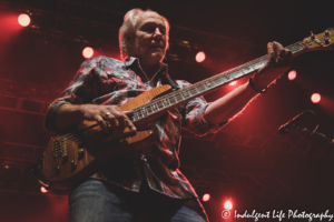 LRB frontman Wayne Nelson playing the bass guitar live at Ameristar Casino's Star Pavilion in Kansas City, MO on January 15, 2022.