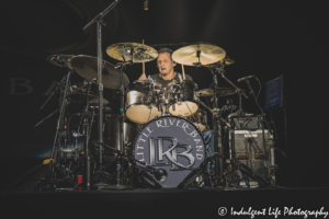 LRB drummer Ryan Ricks during his solo at Star Pavilion inside of Ameristar Casino in Kansas City, MO on January 15, 2022.