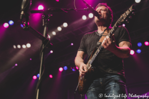 LRB's Colin Whinnery playing the guitar live at Star Pavilion inside of Ameristar Casino in Kansas City, MO on January 15, 2022.