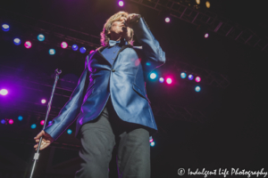 Peter Noone singing live in concert at Ameristar Casino Hotel Kansas City with his band Herman's Hermits on January 28, 2022.