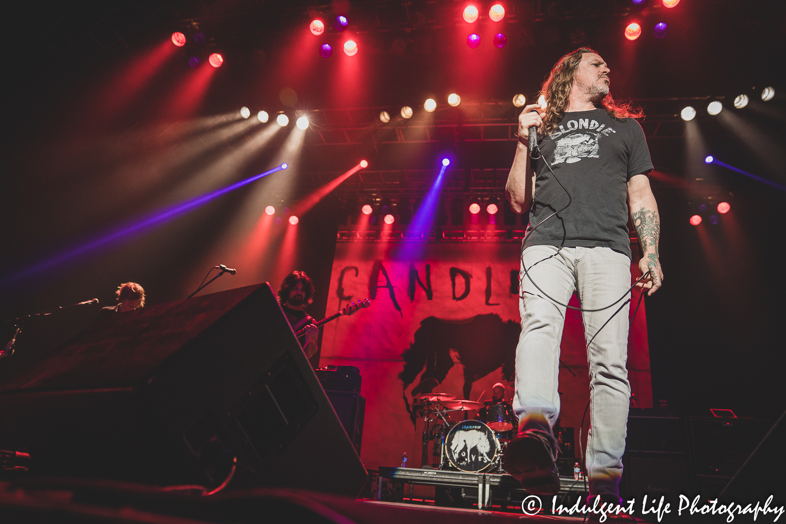 Frontman Kevin Martin and his band Candlebox live in concert at Star Pavilion inside of Ameristar Casino Hotel Kansas City on March 18, 2022.