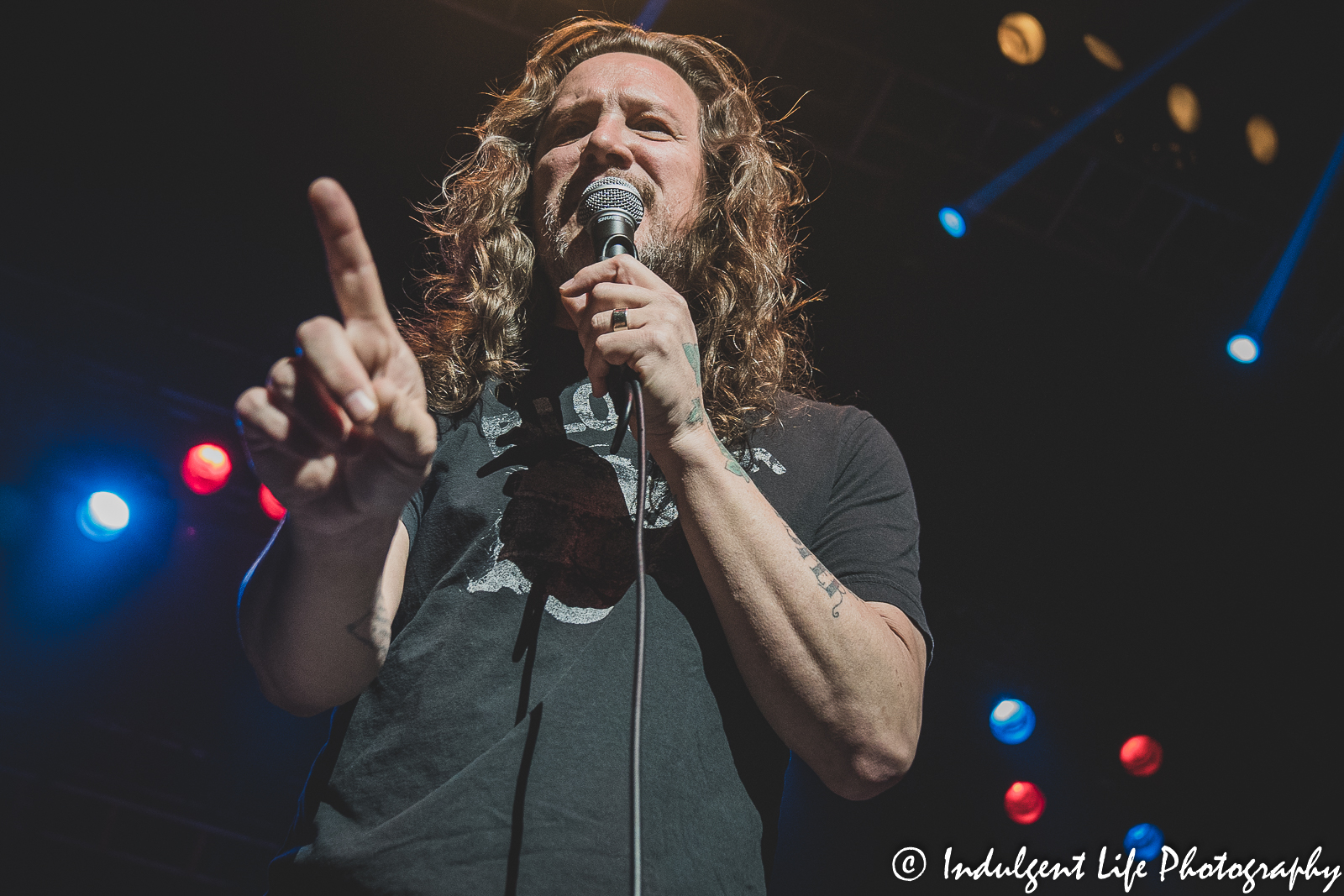 Lead singer Kevin Martin of Candlebox performing live in concert at Ameristar Casino's Star Pavilion in Kansas City, MO on March 18, 2022.