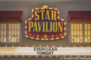 Star Pavilion marquee at Ameristar Casino in Kansas City, MO featuring alternative rock band Everclear live in concert on March 4, 2022.