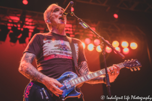 Lead singer Art Alexakis of Everclear singing and playing the guitar live at Ameristar Casino's Star Pavilion in Kansas City, MO on March 4, 2022.