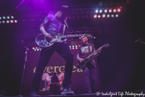 Everclear guitarist Dave French and frontman Art Alexakis performing together at Star Pavilion inside of Ameristar Casino in Kansas City, MO on March 4, 2022.