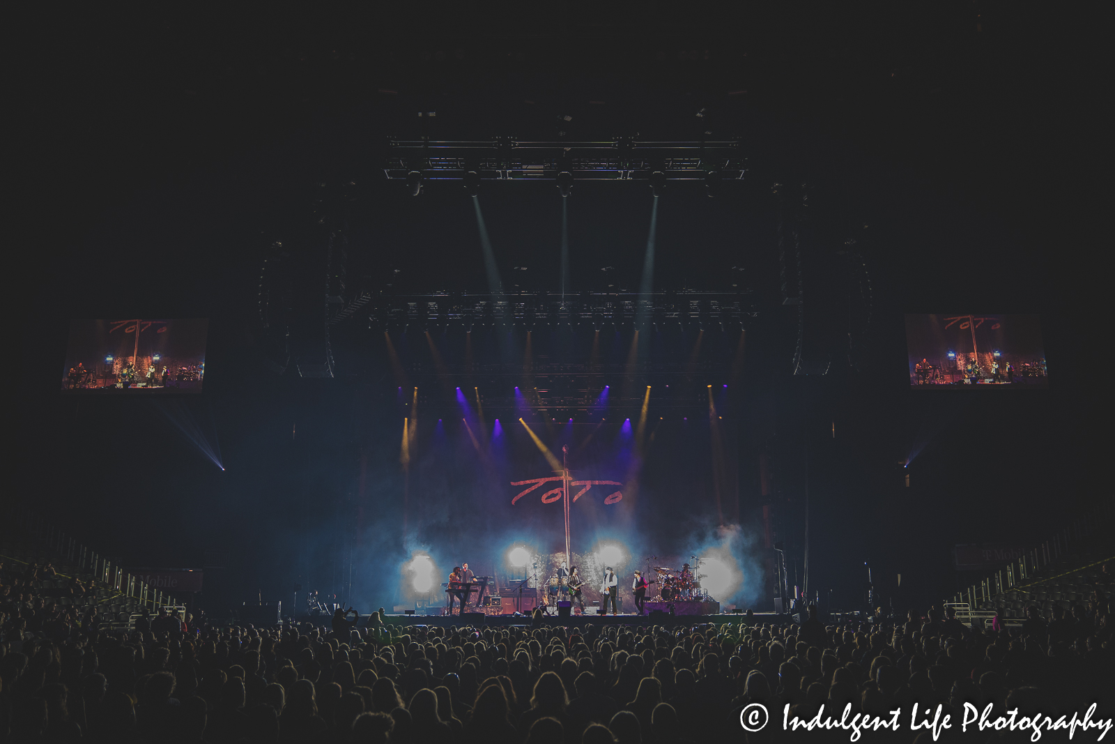 Toto opening its concert at T-Mobile Center in downtown Kansas City, MO on March 16, 2022.