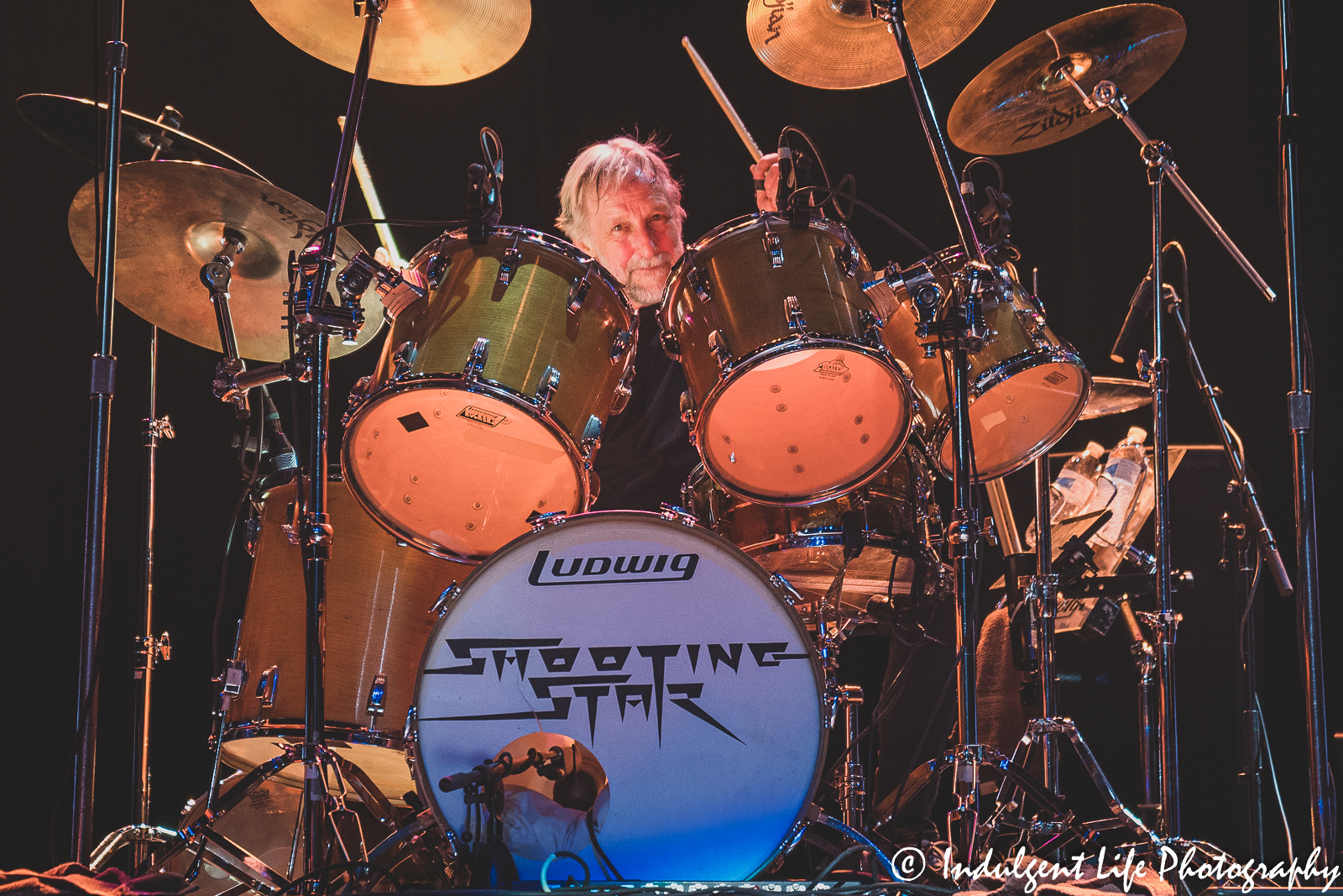 Shooting Star founding member and drummer Steve Thomas performing live at Ameristar Casino in Kansas City, MO on April 9, 2022.