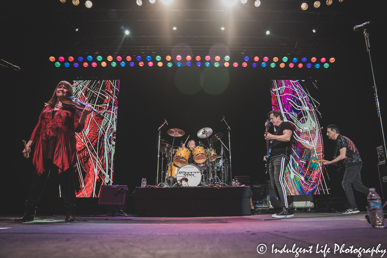 Shooting Star band members Janet Jameson, Steve Thomas, Toddy Pettygrove at Chet Galloway performing together at Ameristar Casino in Kansas City, MO on April 9, 2022.