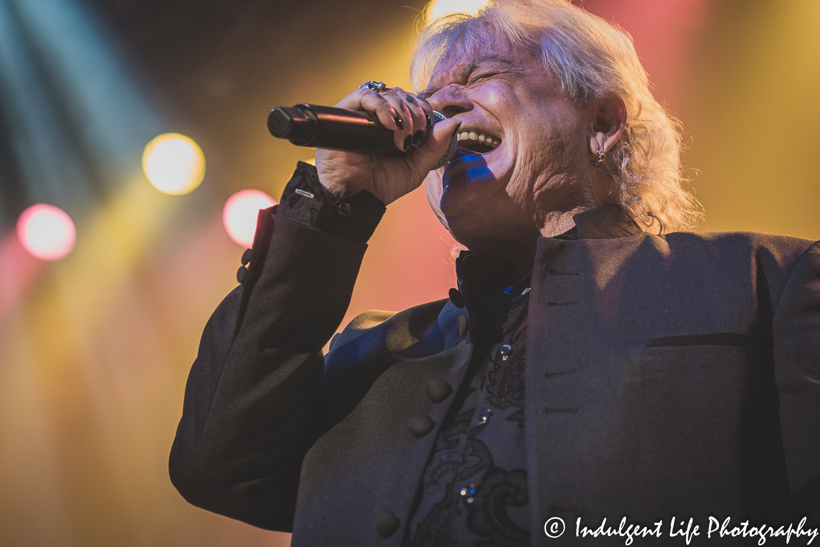 Russell Hitchcock of Air Supply singing live at Ameristar Casino's Star Pavilion in Kansas City, MO on May 7, 2022.