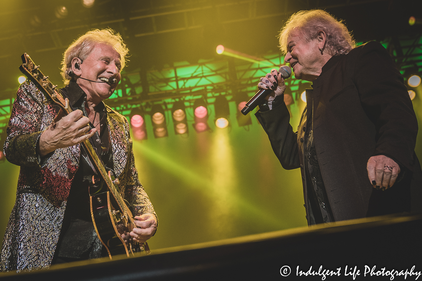 Air Supply duo Graham Russell and Russell Hitchcock performing together at Star Pavilion inside of Ameristar Casino in Kansas City, MO on May 7, 2022.