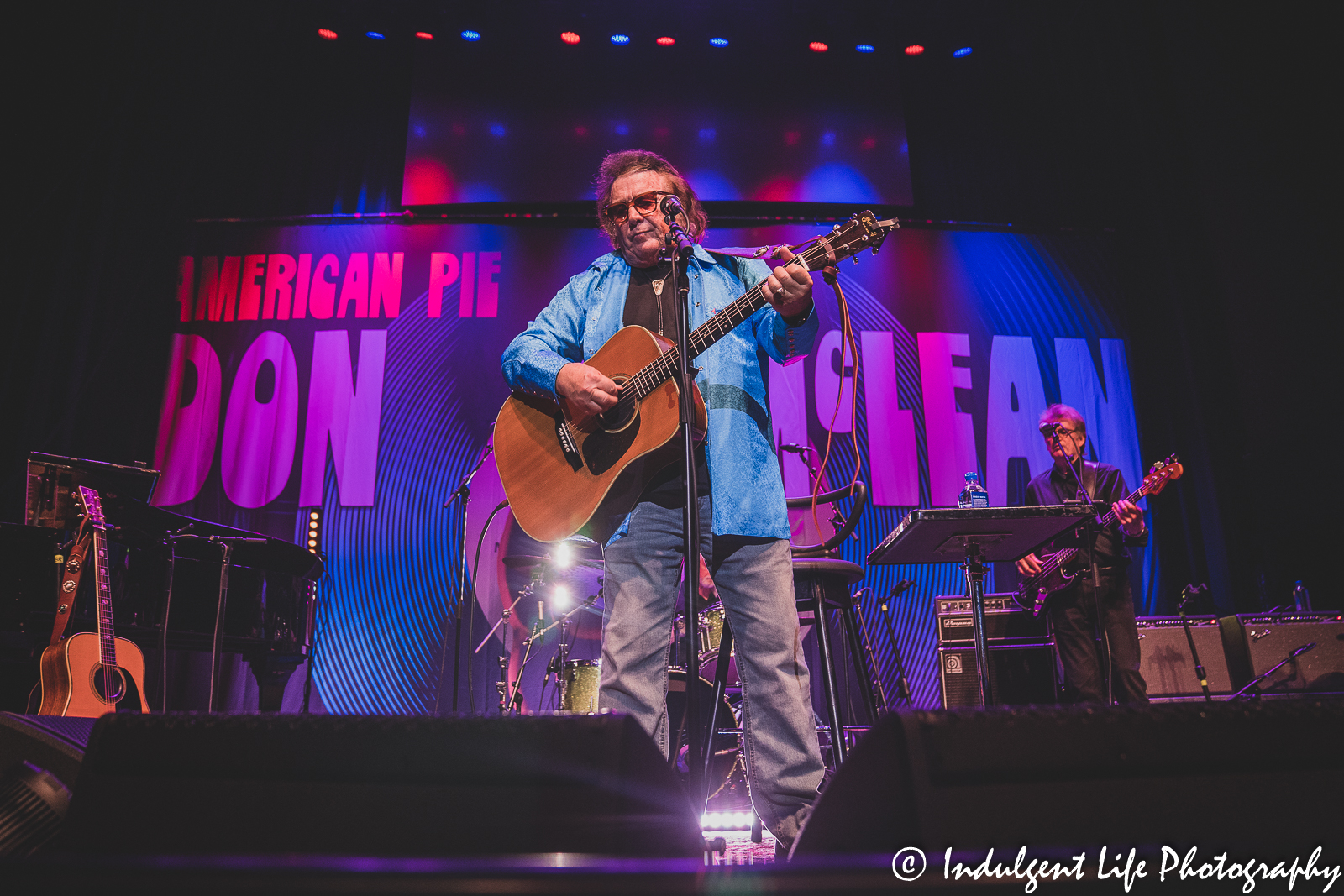 Don McLean performing live in Kansas City. MO at Uptown Theater on April 29, 2022.