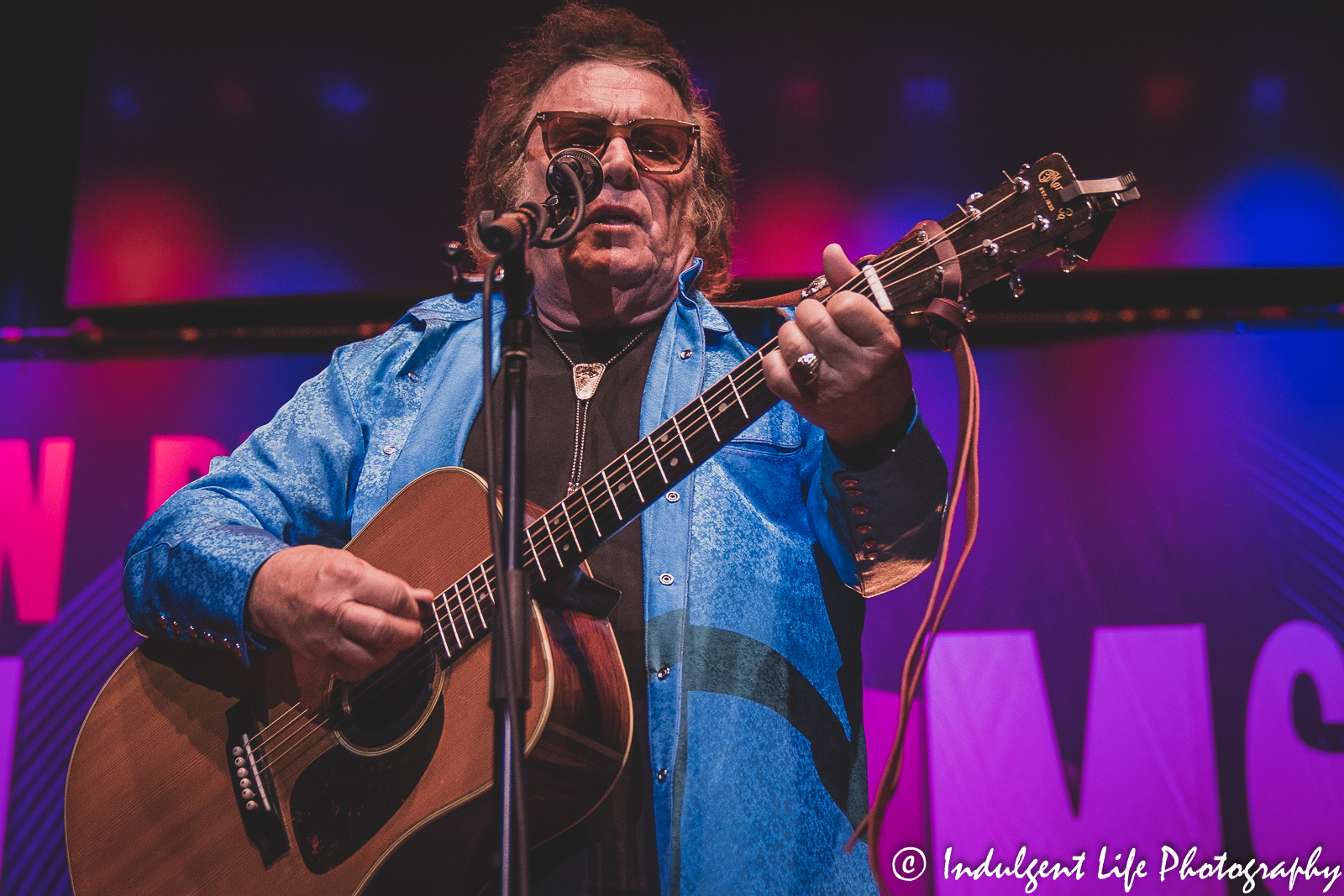 Don McLean live concert in Kansas City. MO at Uptown Theater on April 29, 2022.