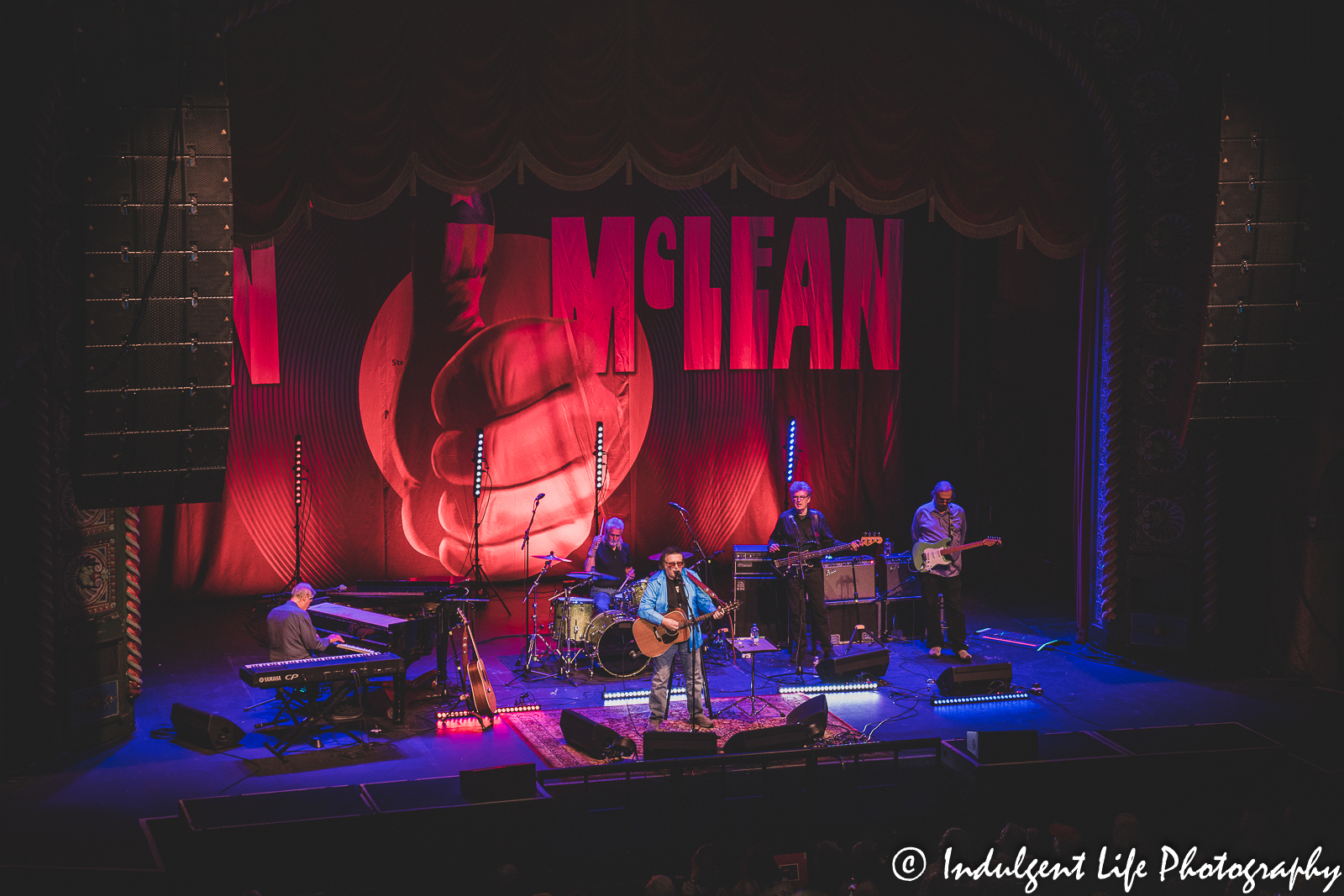 Don McLean and band live in concert at Kansas City's Uptown Theater on April 29, 2022.