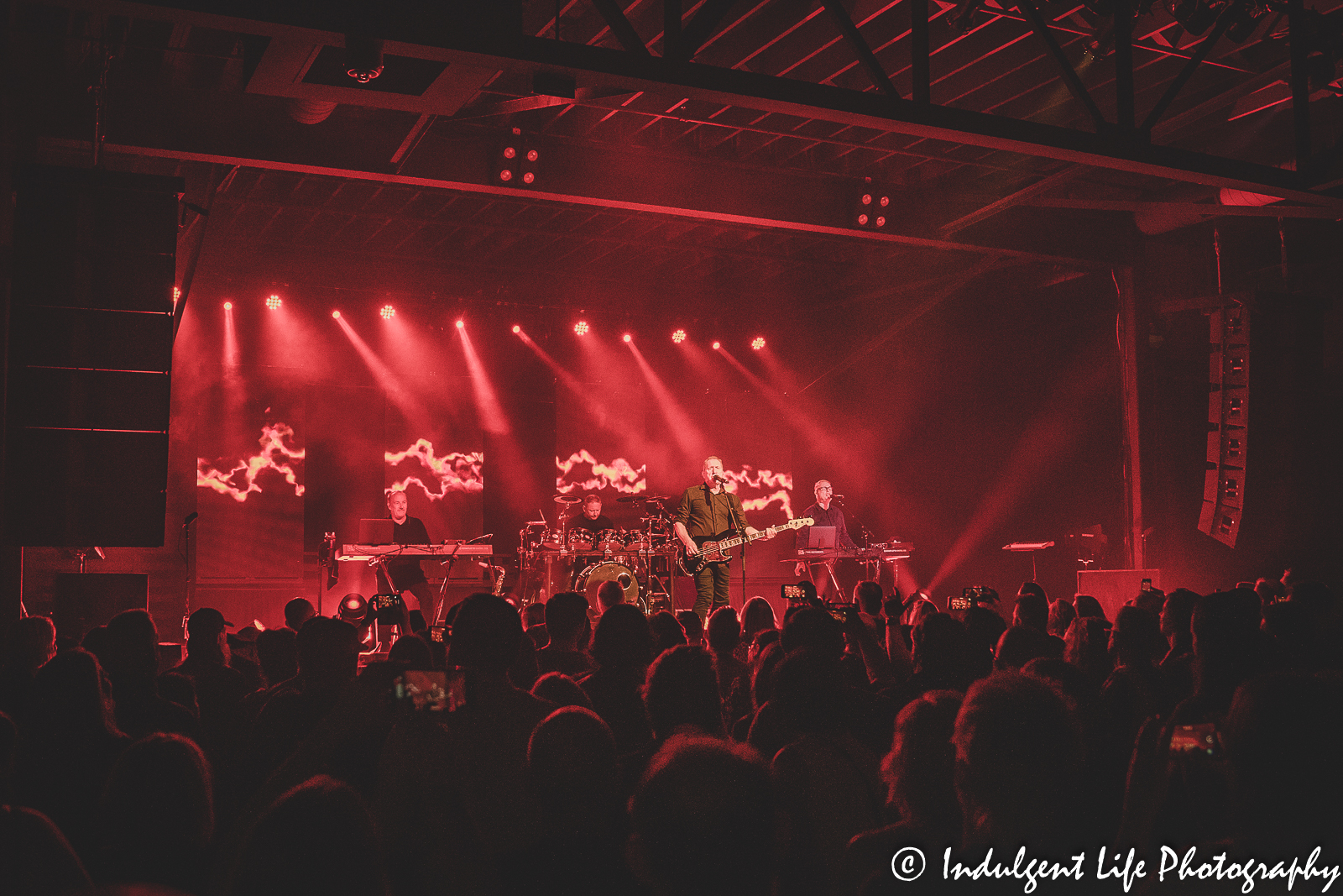 OMD performing "Electricty" live in concert at The Truman in downtown Kansas City, MO on May 8, 2022.