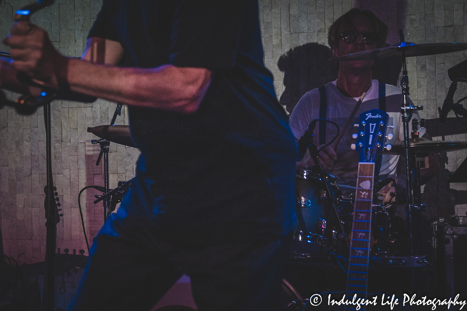 Drummer Ric Chandler of Modern English live in concert at the recordBar in downtown Kansas City, MO on June 24, 2022.