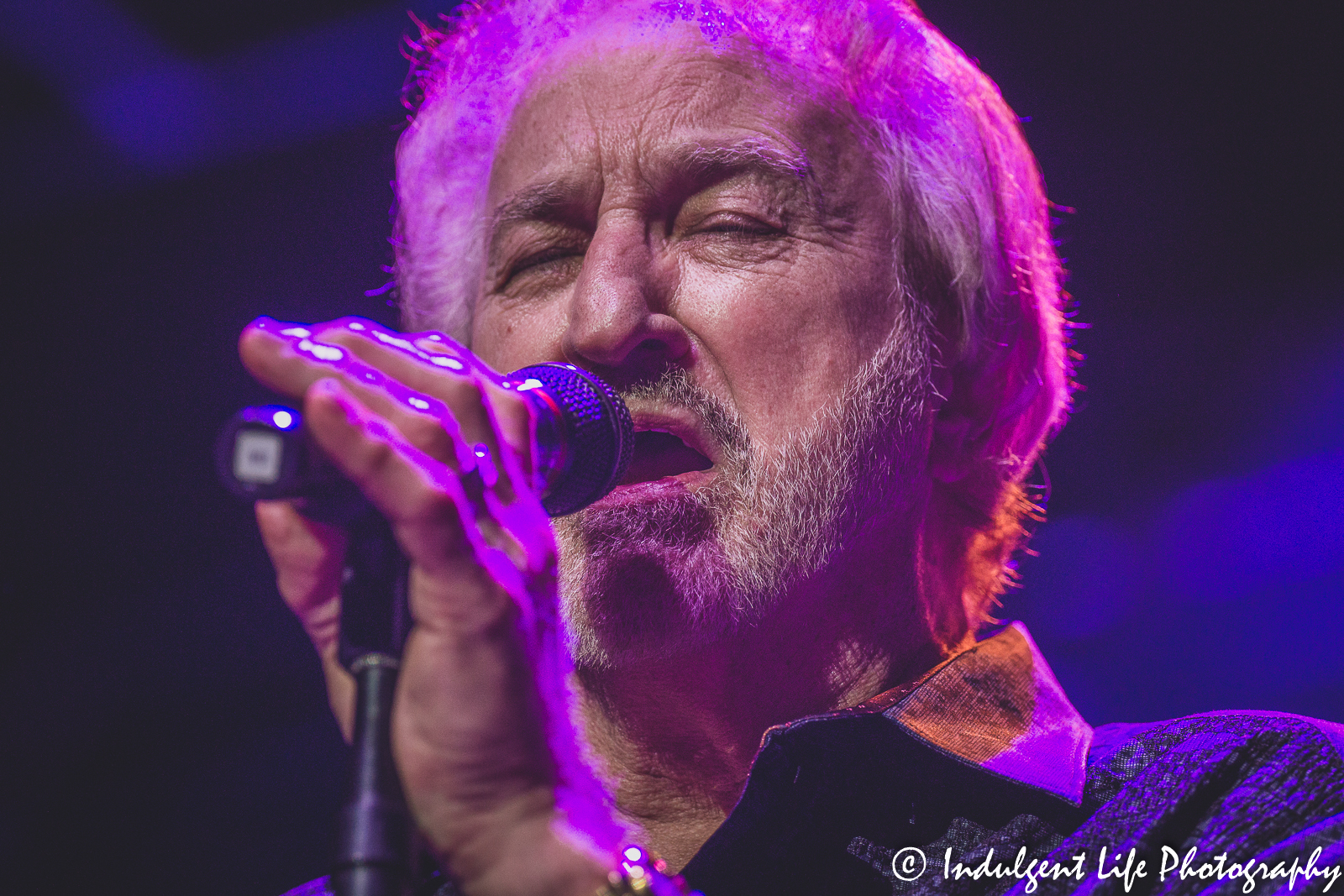 Lead singer Duane Allen of The Oak Ridge Boys performing live in concert at Star Pavilion inside of Ameristar Casino in Kansas City, MO on July 15, 2022.