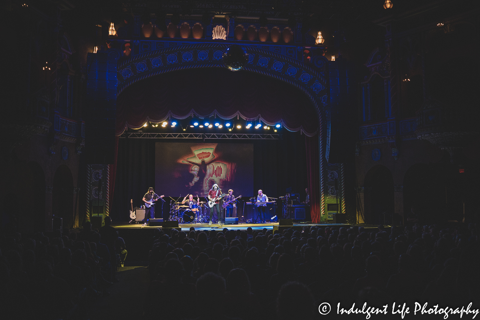 Todd Rundgren and band performing live on the "Unpredictable" tour stop at Uptown Theater in Kansas City, MO on July 3, 2022.