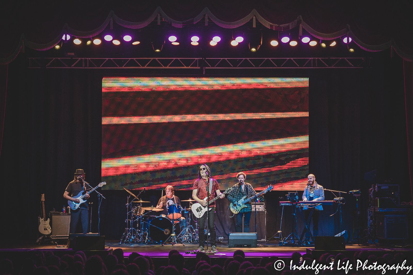 Todd Rundgren performing live on his "Unpredictable" tour stop at Kansas City's Uptown Theater on July 3, 2022.