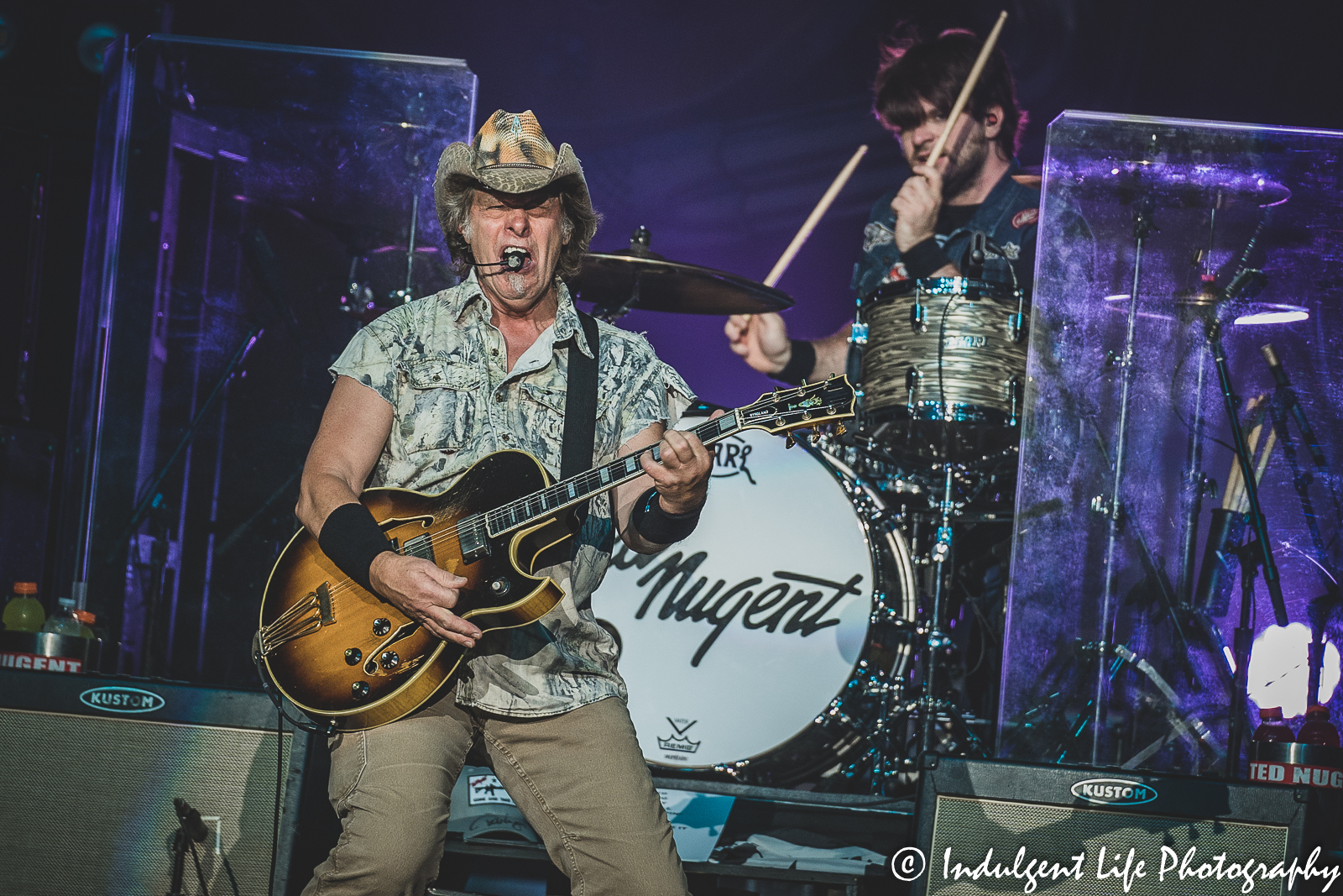 Star Pavilion live concert at Ameristar Casino in Kansas City, MO featuring Ted Nugent on August 6, 2022.