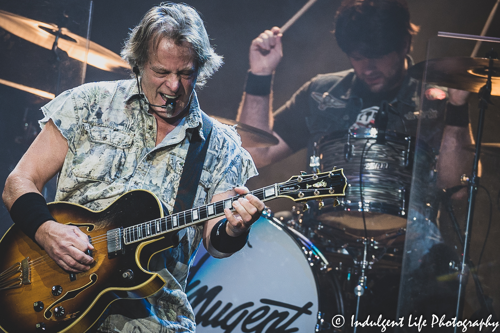 Live concert at Ameristar Casino's Star Pavilion in Kansas City, MO featuring Ted Nugent on August 6, 2022.