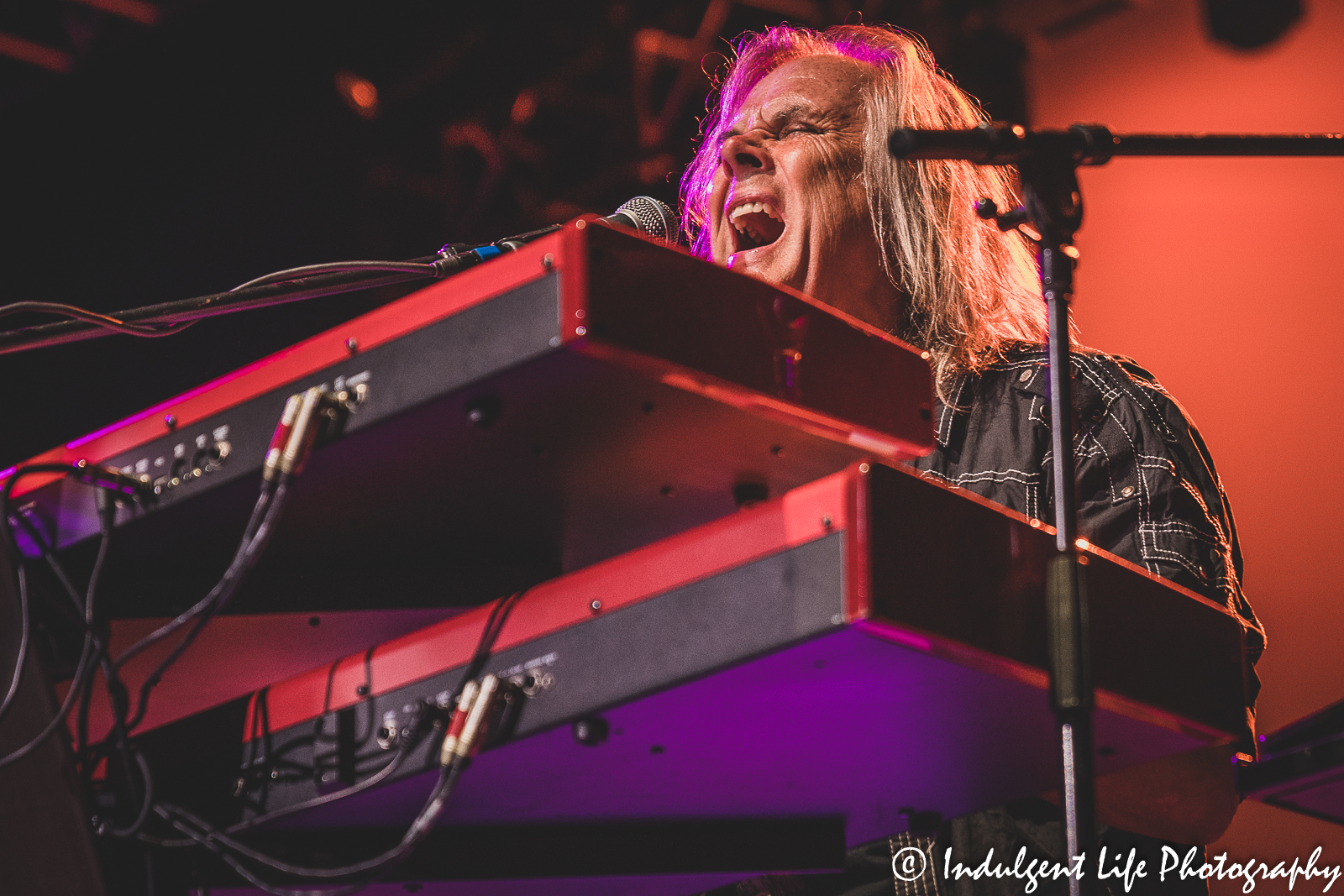 Keyboard player Leonard Shaw of The Guess Who live in concert at Ameristar Casino's Star Pavilion Kansas City on September 9, 2022.