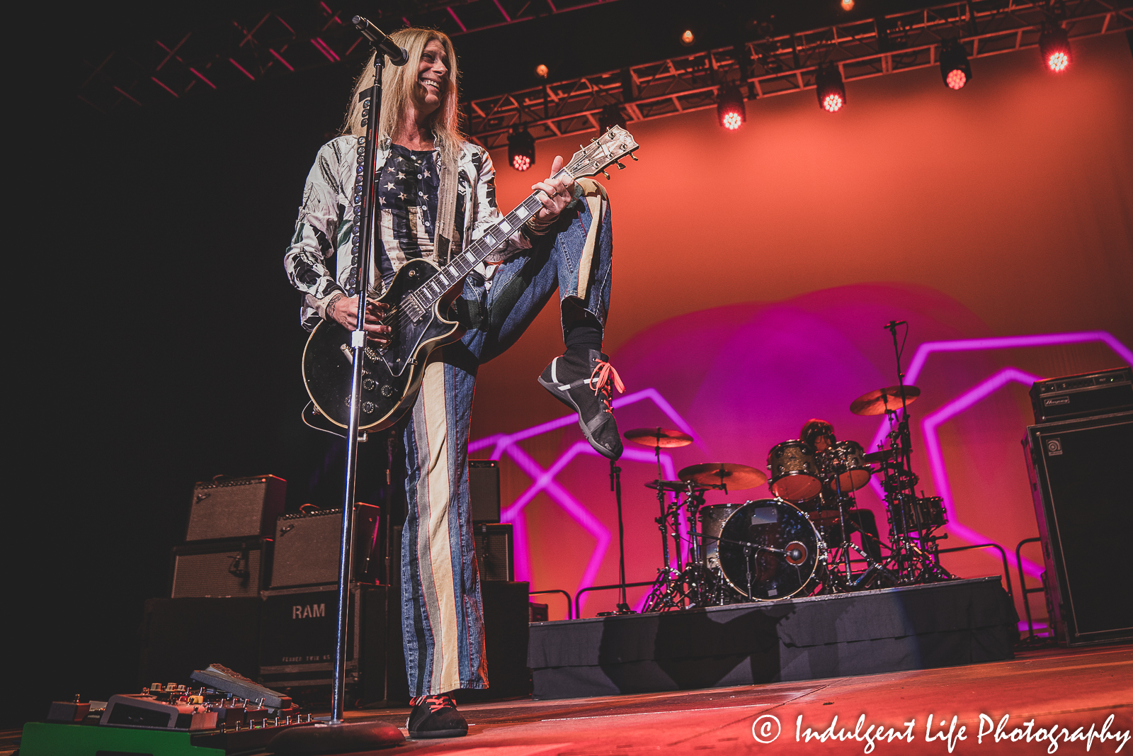 Frontman Derek Sharp of The Guess Who live in concert at Ameristar Casino's Star Pavilion in Kansas City, MO on September 9, 2022.