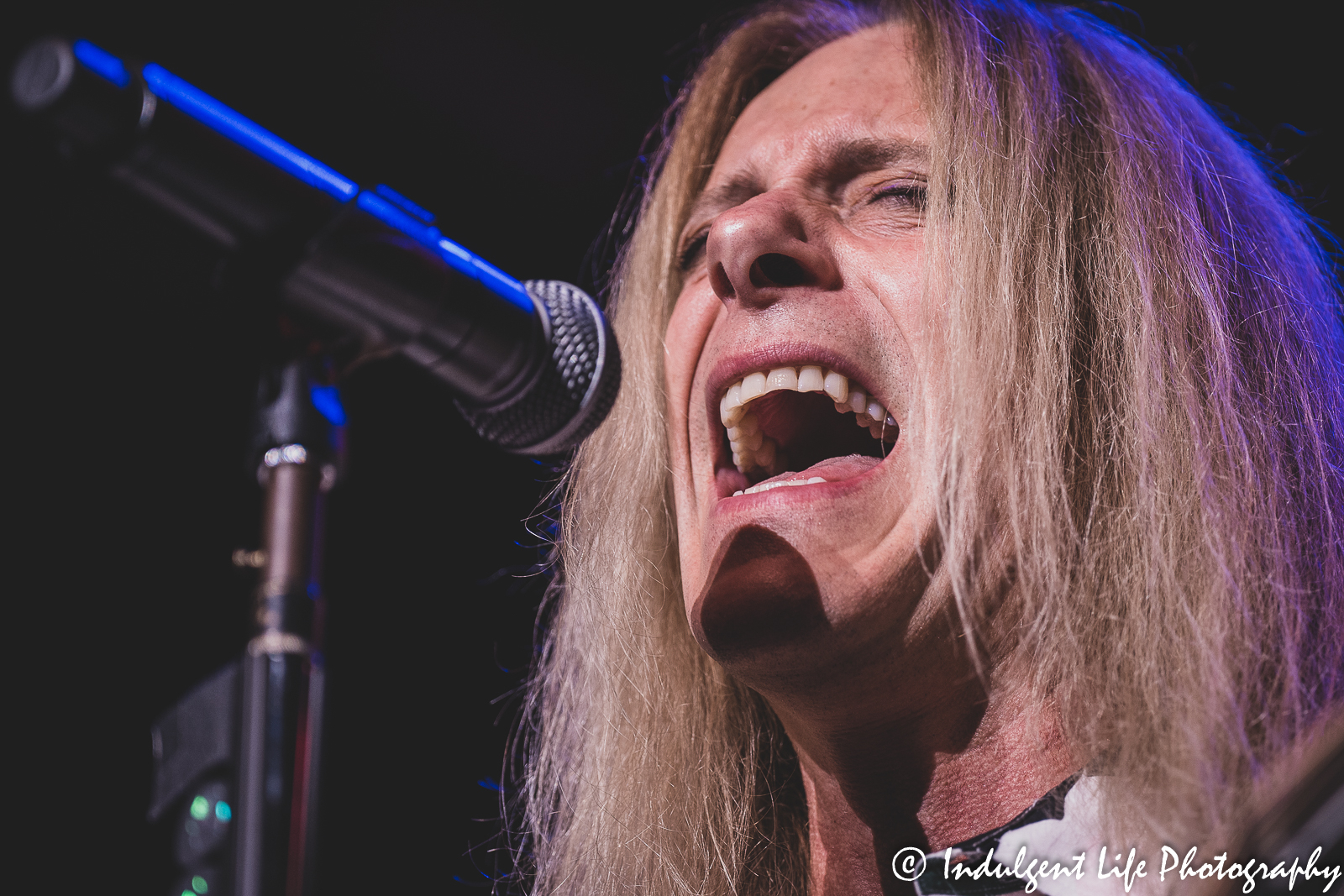 The Guess Who frontman Derek Sharp belting his voice at Ameristar Casino's Star Pavilion in Kansas City, MO on September 9, 2022.