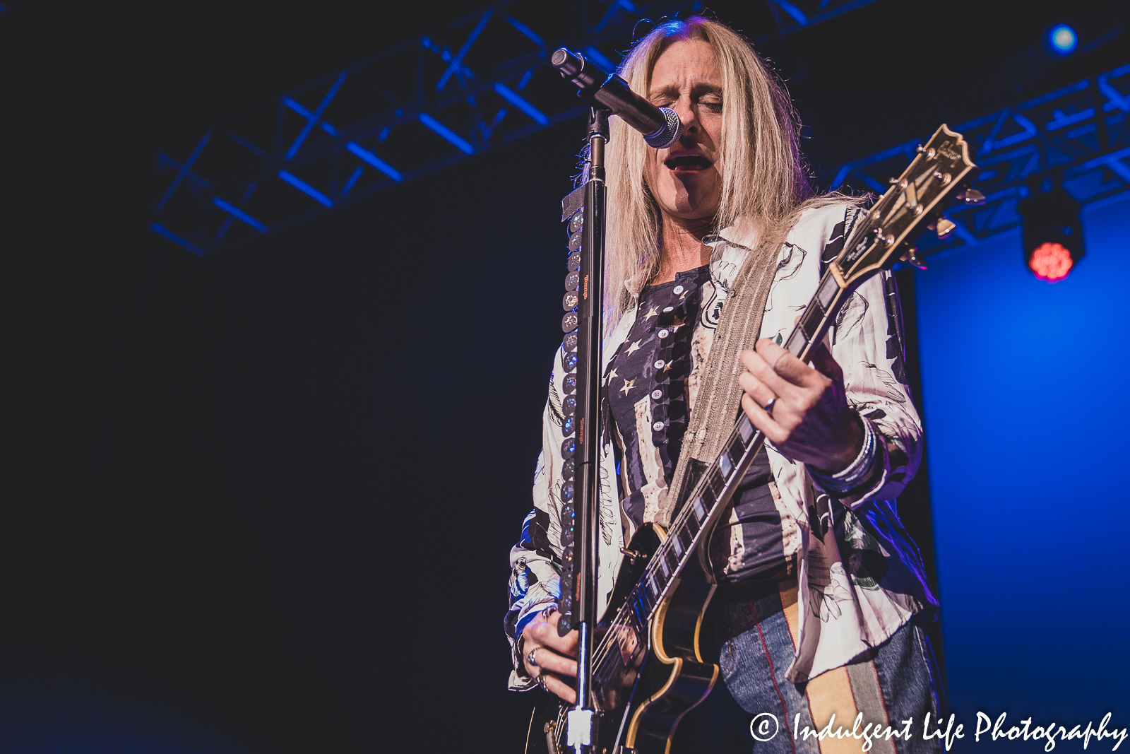 Lead singer Derek Sharp of The Guess Who performing live at Ameristar Casino's Star Pavilion in Kansas City, MO on September 9, 2022.