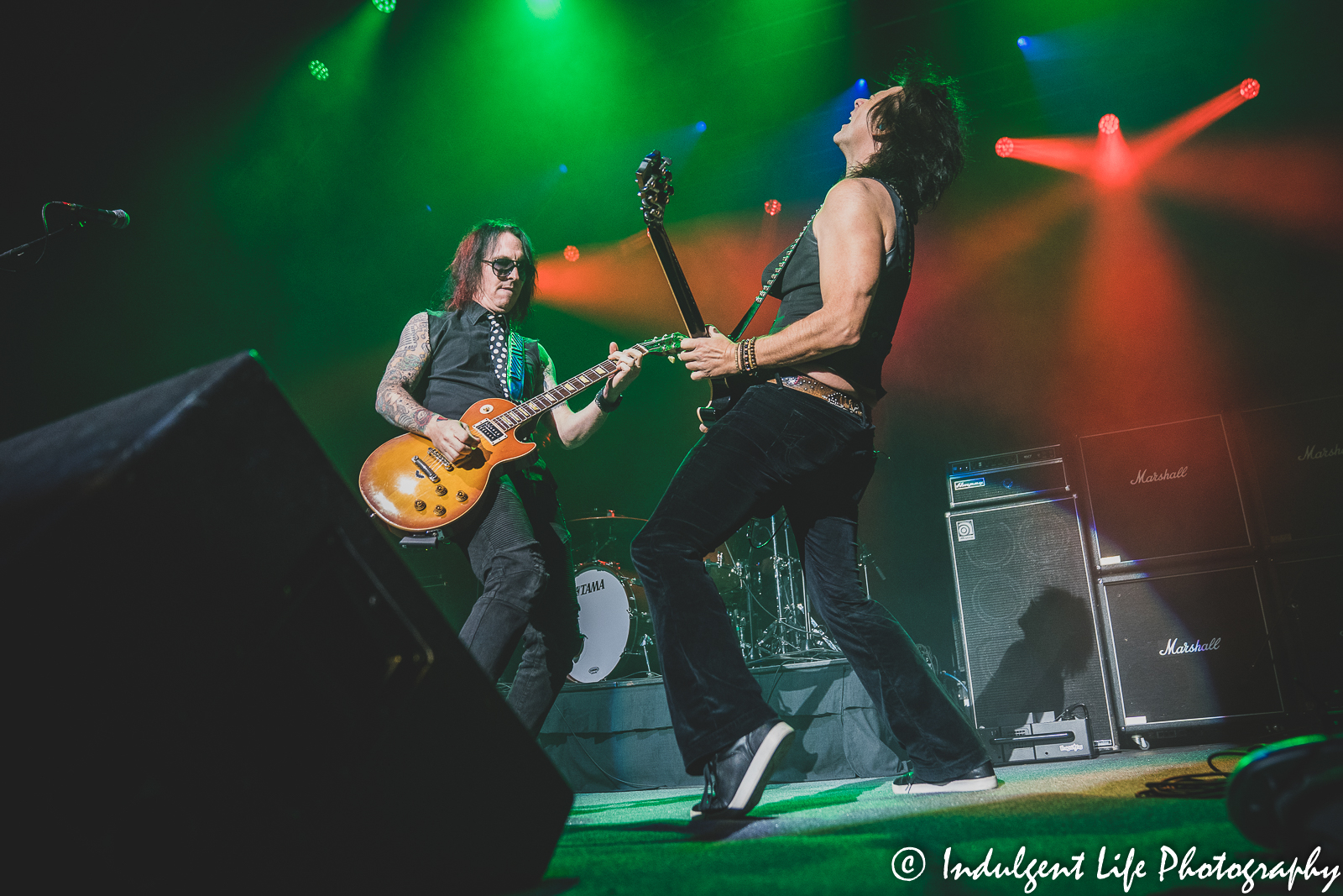 Kurt Frohlich and Scott Griffin of Riley's L.A. Guns performing together at Ameristar Casino in Kansas City, MO on October 8, 2022.