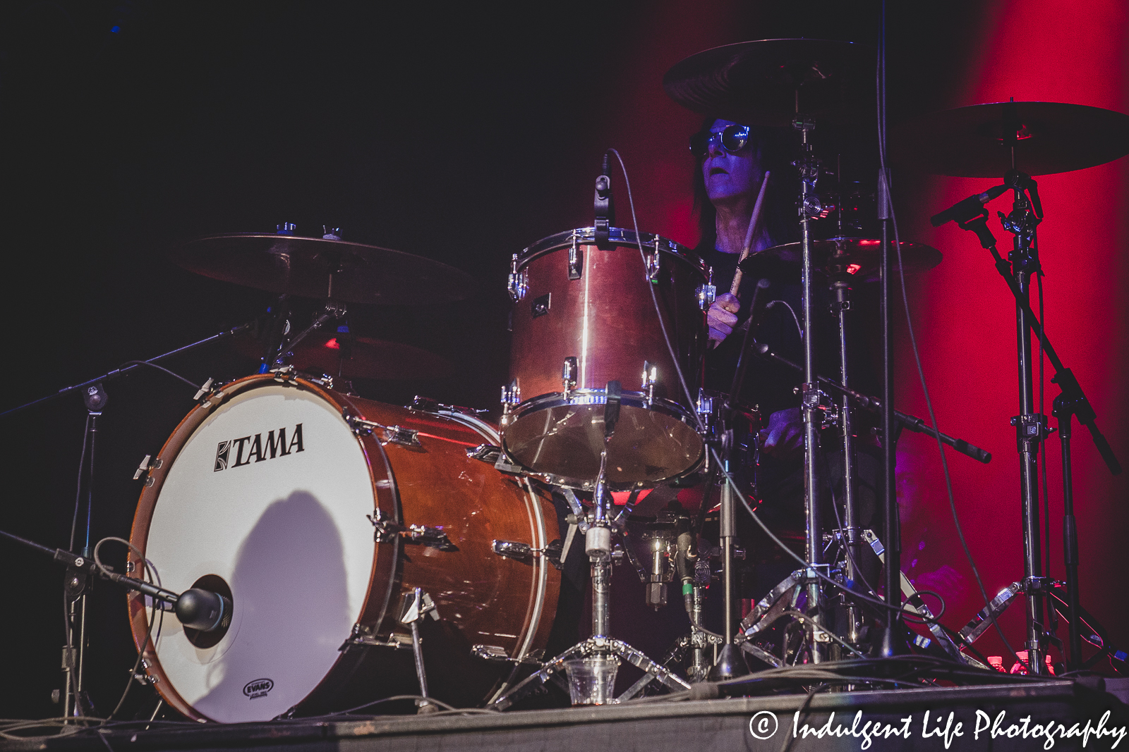 Drummer Steve Riley of Riley's L.A. Guns playing live at Ameristar Casino's Star Pavilion in Kansas City, MO on October 8, 2022.