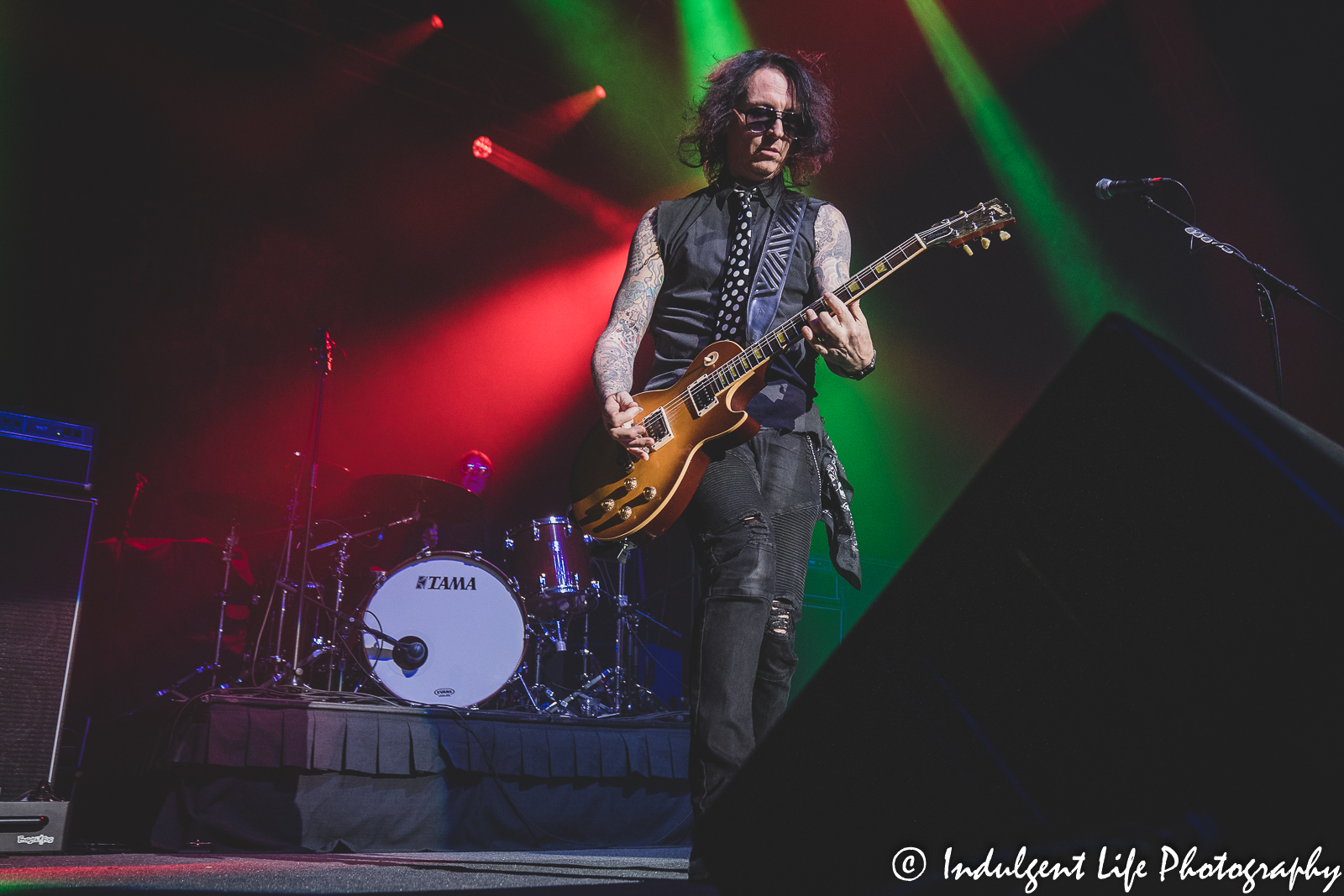 Lead singer Kurt Frohlich and drummer Steve Riley of Riley's L.A. Guns performing live together at Ameristar Casino in Kansas City, MO on October 8, 2022.