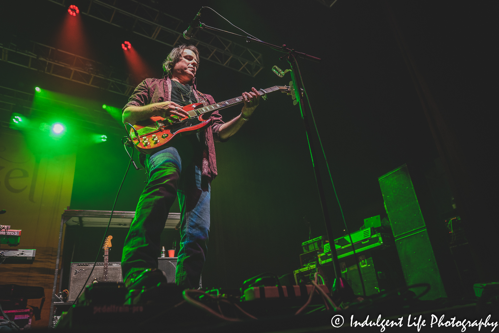 Lead guitar player Ryan Newell of Sister Hazel performing live at Ameristar Casino's Star Pavilion in Kansas City, MO on October 21, 2022.