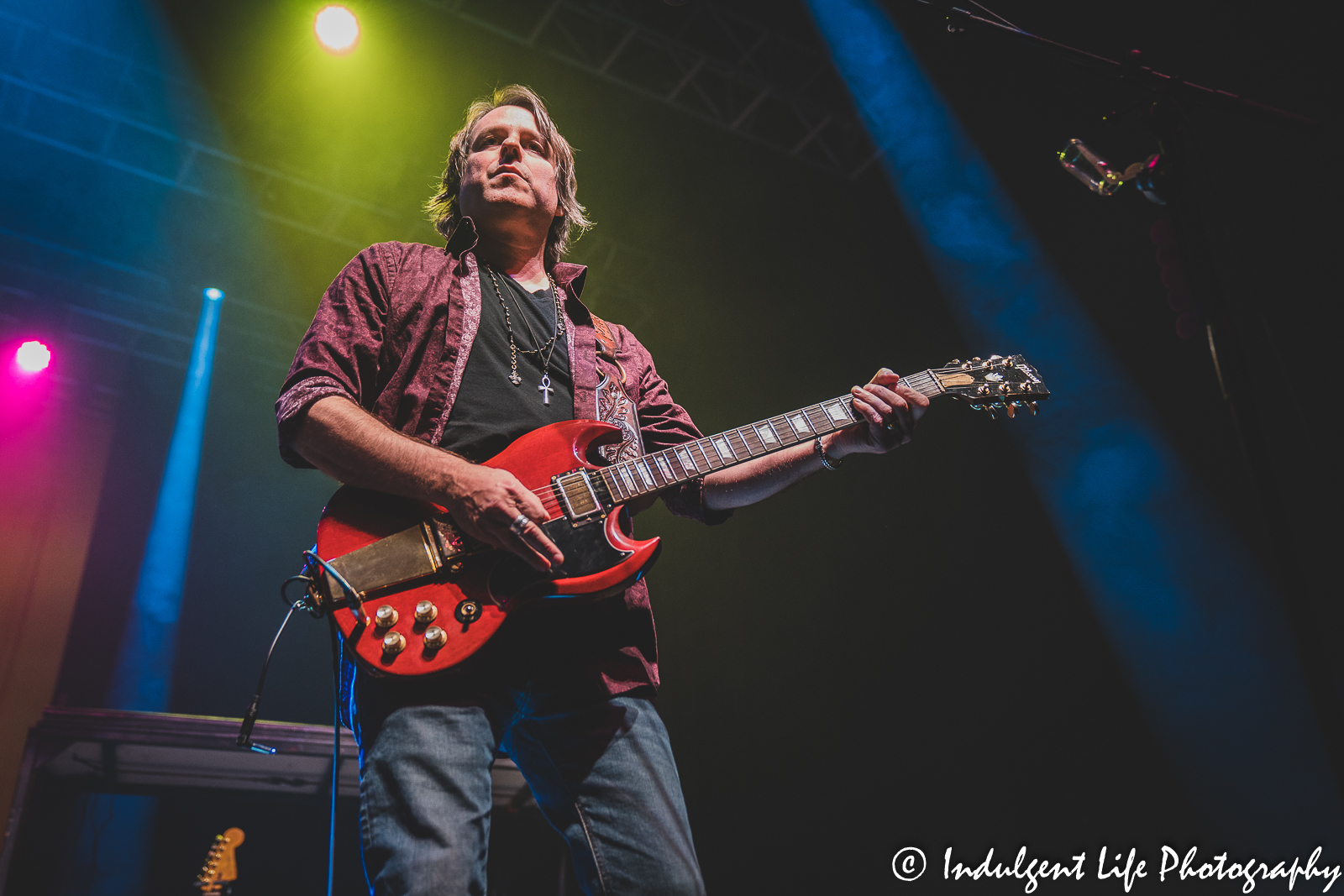 Sister Hazel lead guitarist Ryan Newell playing live at Star Pavilion inside of Ameristar Casino in Kansas City, MO on October 21, 2022.