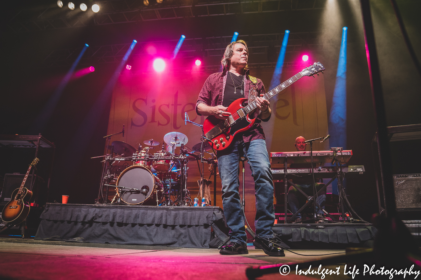 Sister Hazel members Ryan Newell, Mark Trojanowski and Dave LaGrande performing together at Ameristar Casino in Kansas City, MO on October 21, 2022.