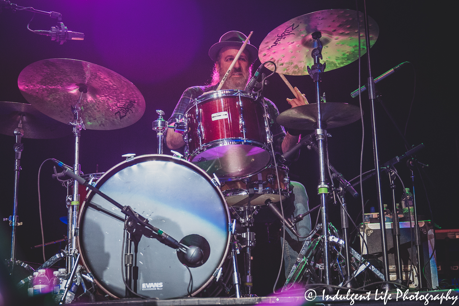 Spin Doctors drummer Aaron Comess performing live in concert at Ameristar Casino's Star Pavilion in Kansas City, MO on October 21, 2022.