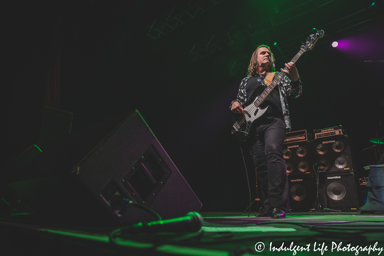 Bass guitarist Jack Daley of Spin Doctors playing live at Ameristar Casino's Star Pavilion in Kansas City, MO on October 21, 2022.