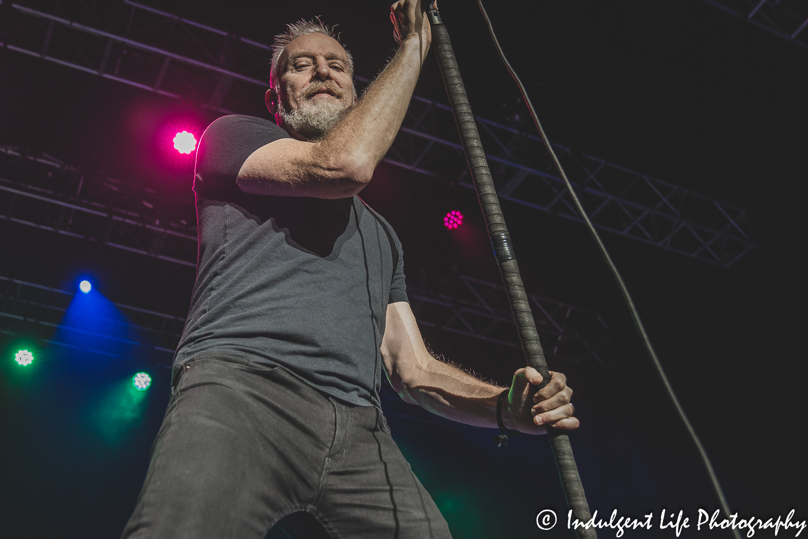 Lead singer Chris Barron of Spin Doctors live in concert at Ameristar Casino Hotel Kansas City on October 21, 2022.