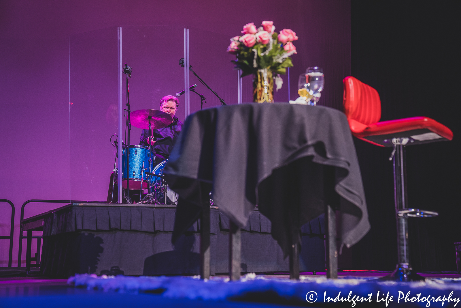 Lorrie Morgan's drummer performing live at Star Pavilion inside of Ameristar Casino in Kansas City, MO on January 21, 2023.