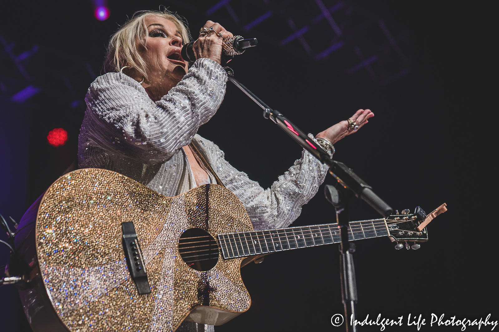 Lorrie Morgan performing live in concert at Ameristar Casino Hotel Kansas City on January 21, 2023.