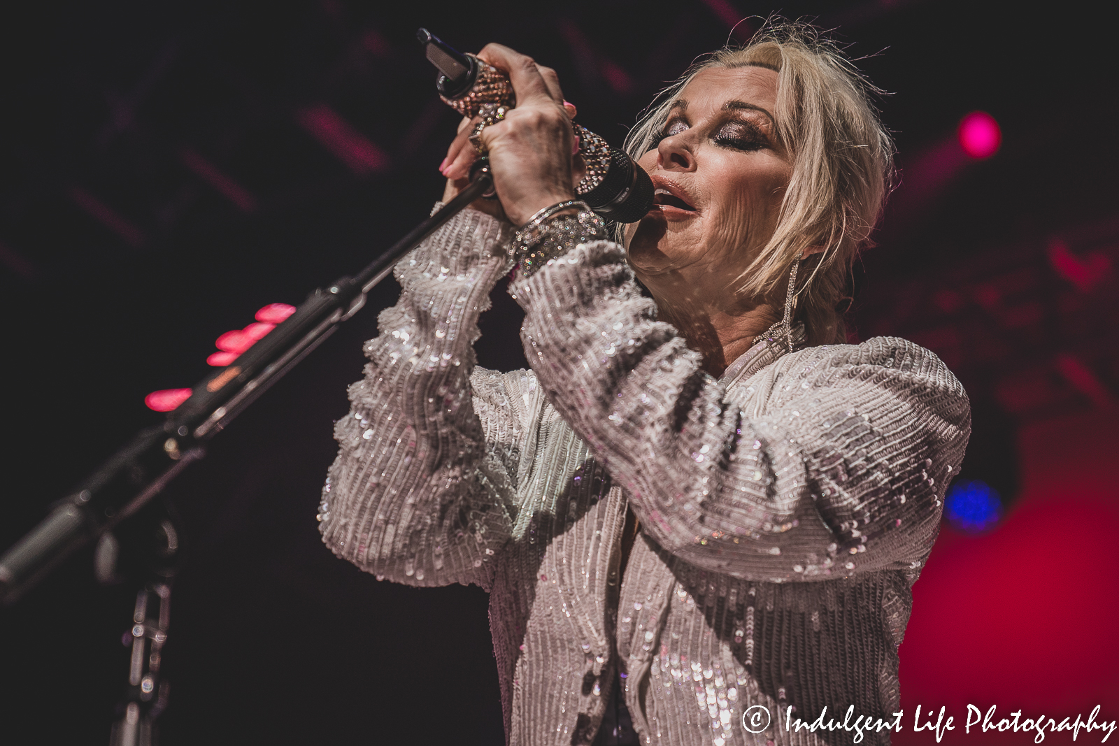 Lorrie Morgan performing live at Ameristar Casino's Star Pavilion in Kansas City, MO on January 21, 2023.