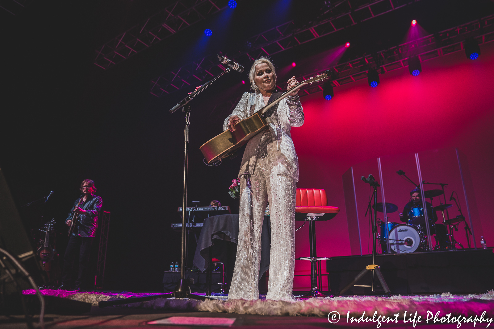 Lorrie Morgan getting set to perform "Out of Your Shoes" at Ameristar Casino in Kansas City, MO on January 21, 2023.